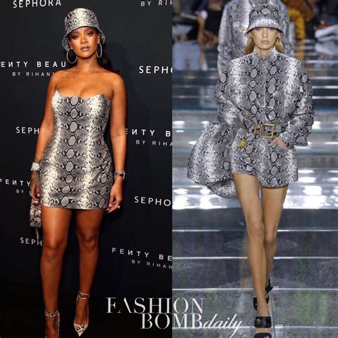 versace preach rihanna dress|versace spring dresses.